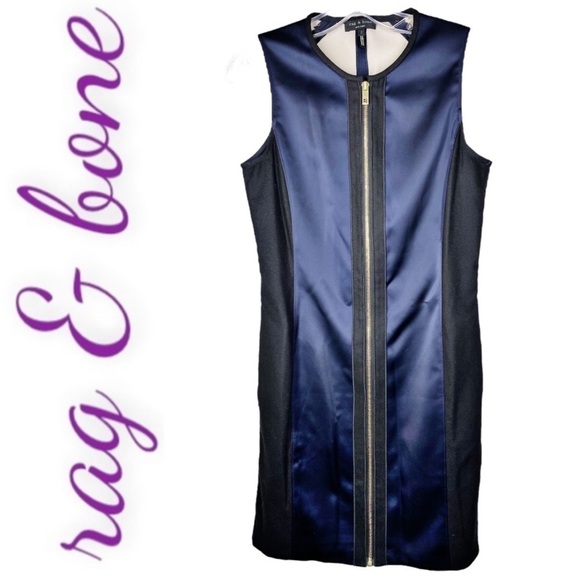 RAG & BONE Prospect Mixed Media Mini Sheath Dress, Size 2 - Picture 12 of 13